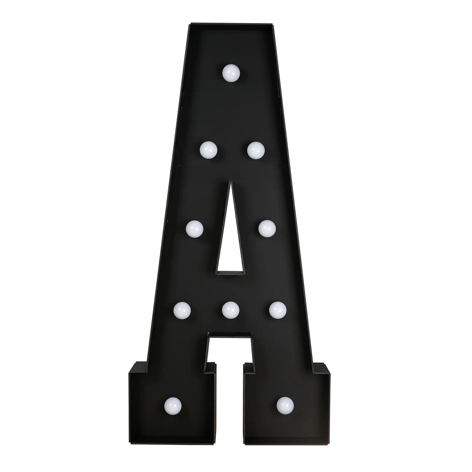 Black 4ft Lighted Pre-Cut Foam Board LED Marquee Letter