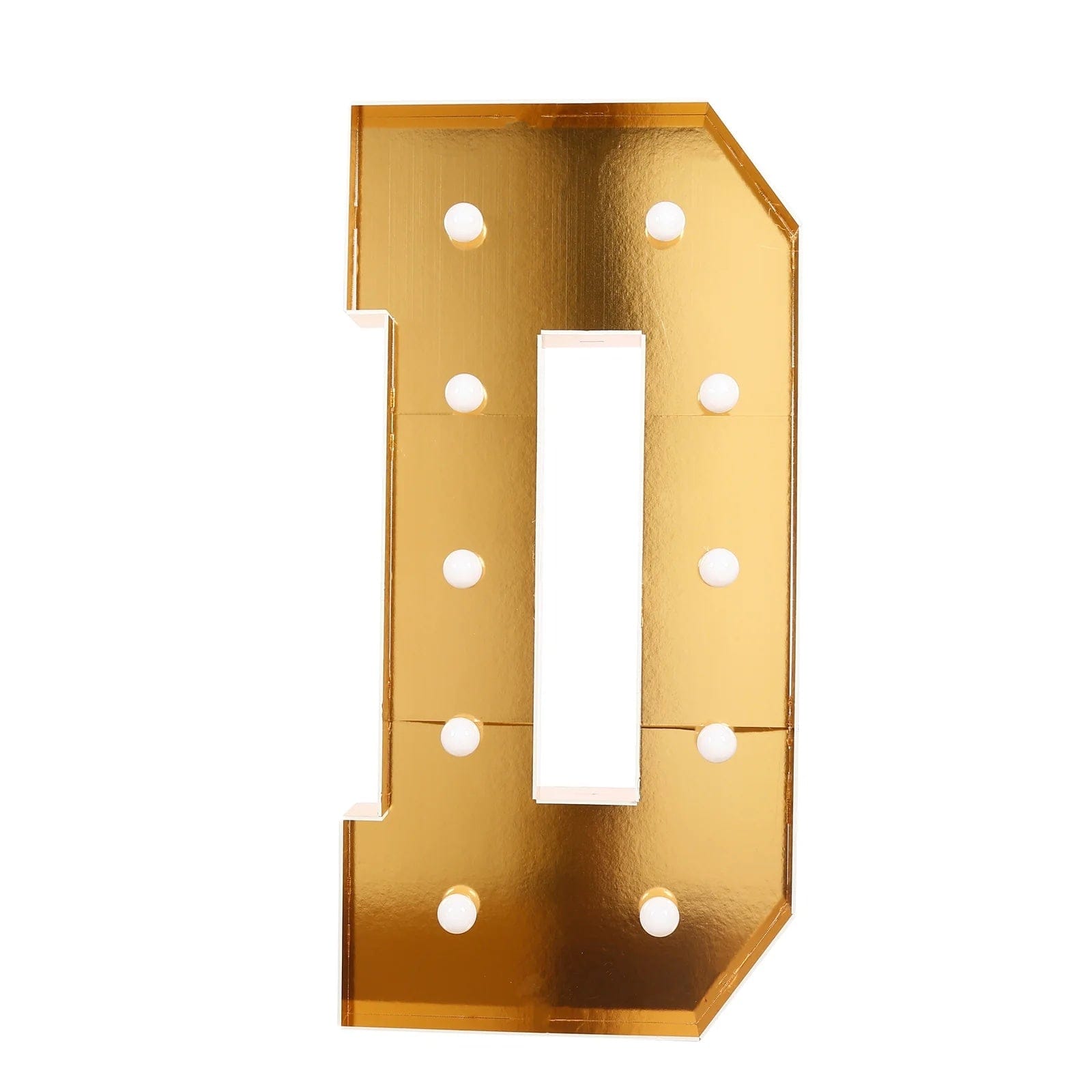 Gold 4ft Lighted Pre-Cut Foam Board LED Marquee Letter
