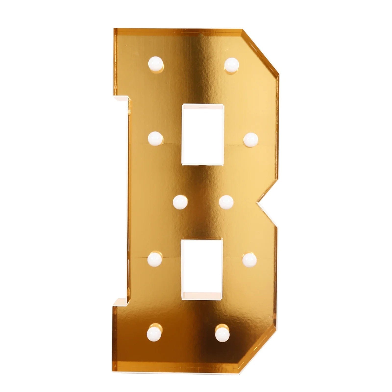 Gold 4ft Lighted Pre-Cut Foam Board LED Marquee Letter