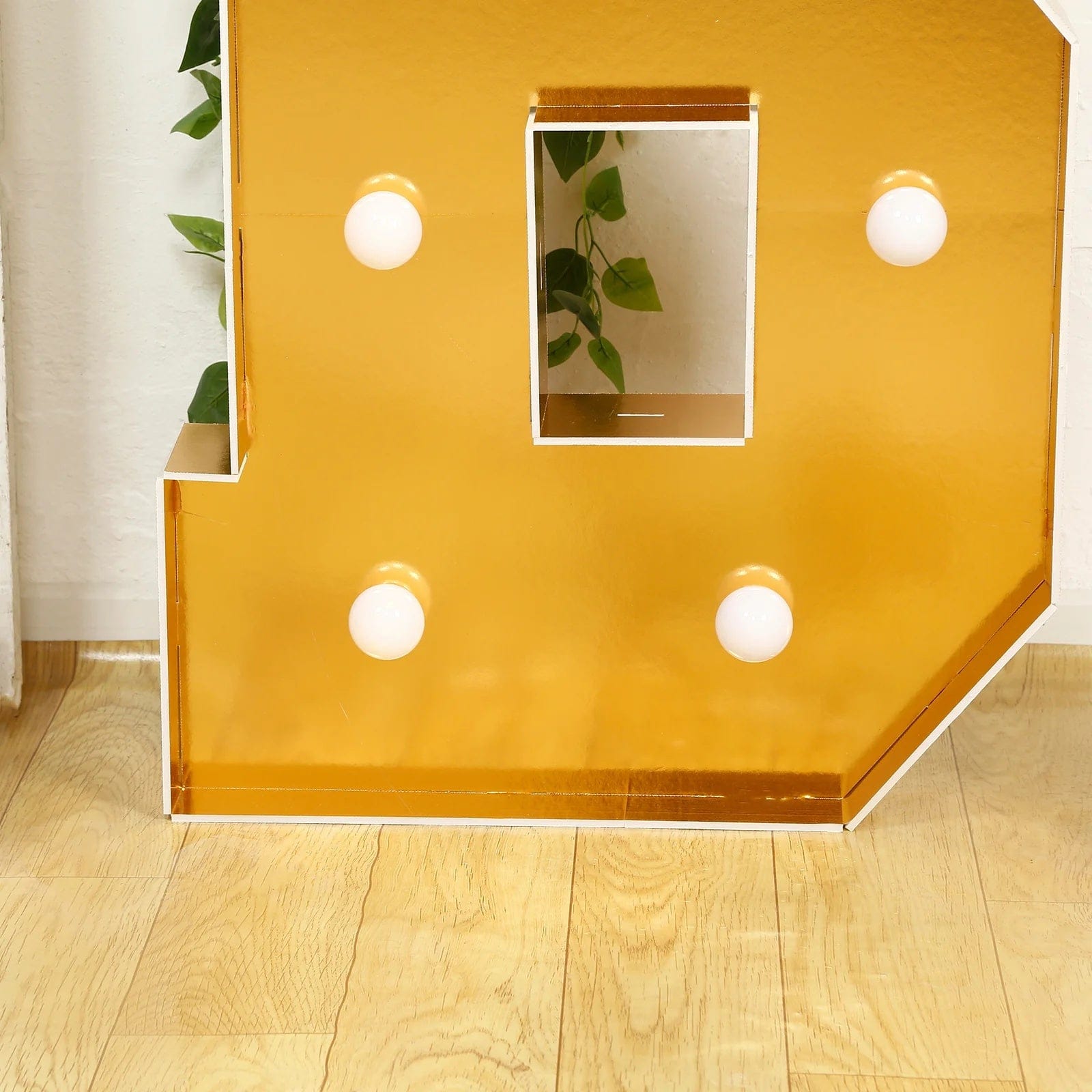 Gold 4ft Lighted Pre-Cut Foam Board LED Marquee Letter