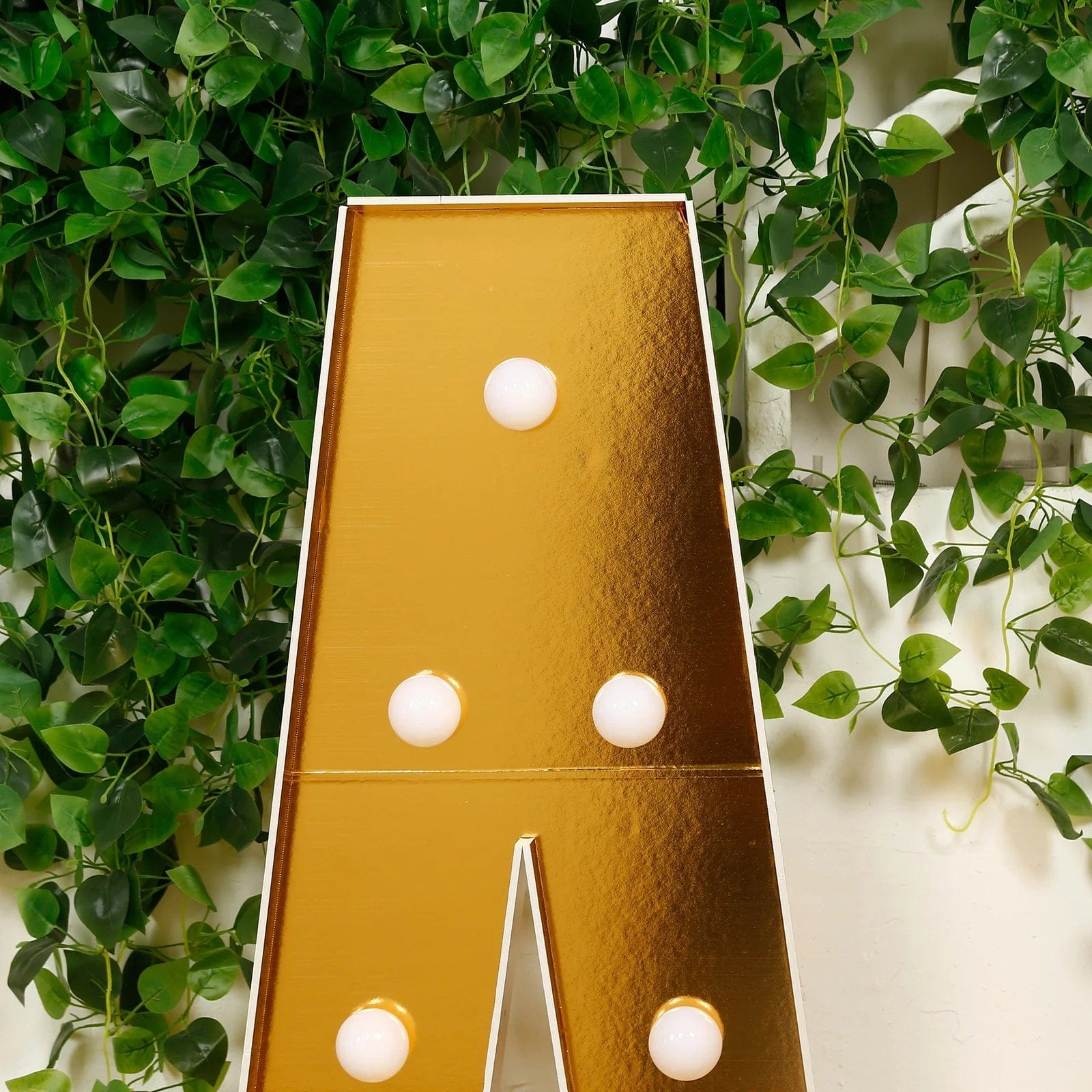 Gold 4ft Lighted Pre-Cut Foam Board LED Marquee Letter