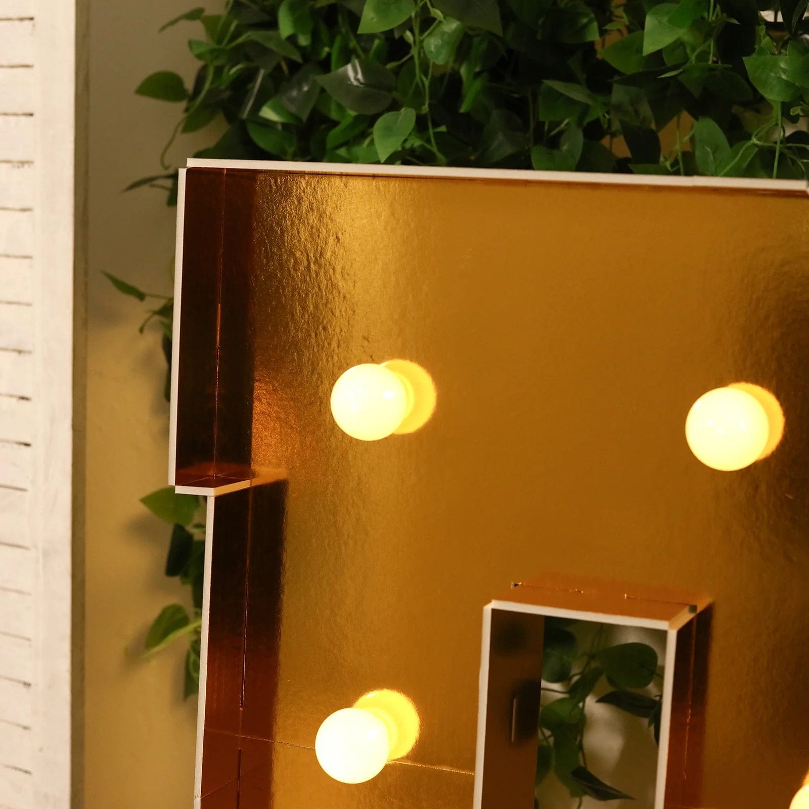 Gold 4ft Lighted Pre-Cut Foam Board LED Marquee Letter