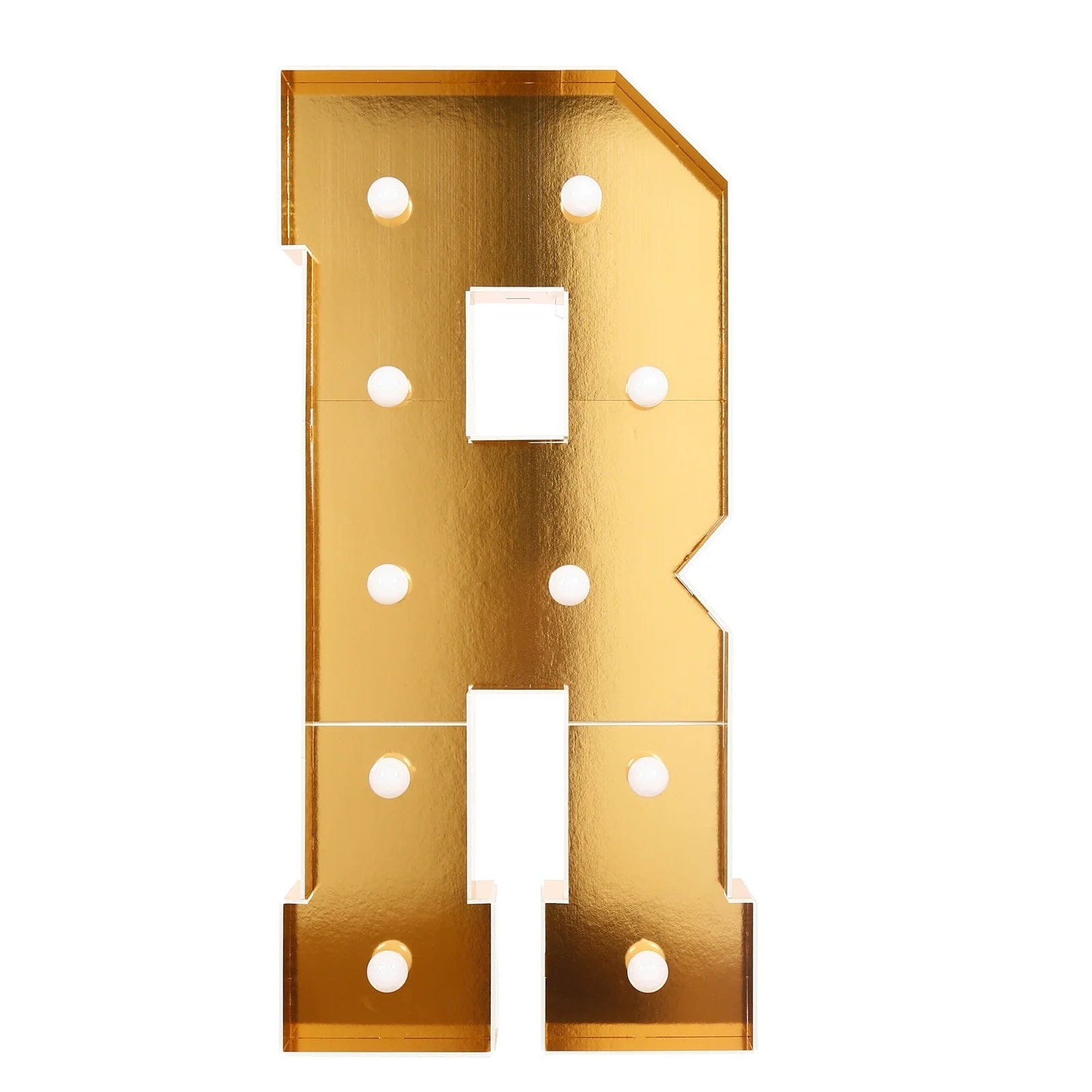 Gold 4ft Lighted Pre-Cut Foam Board LED Marquee Letter