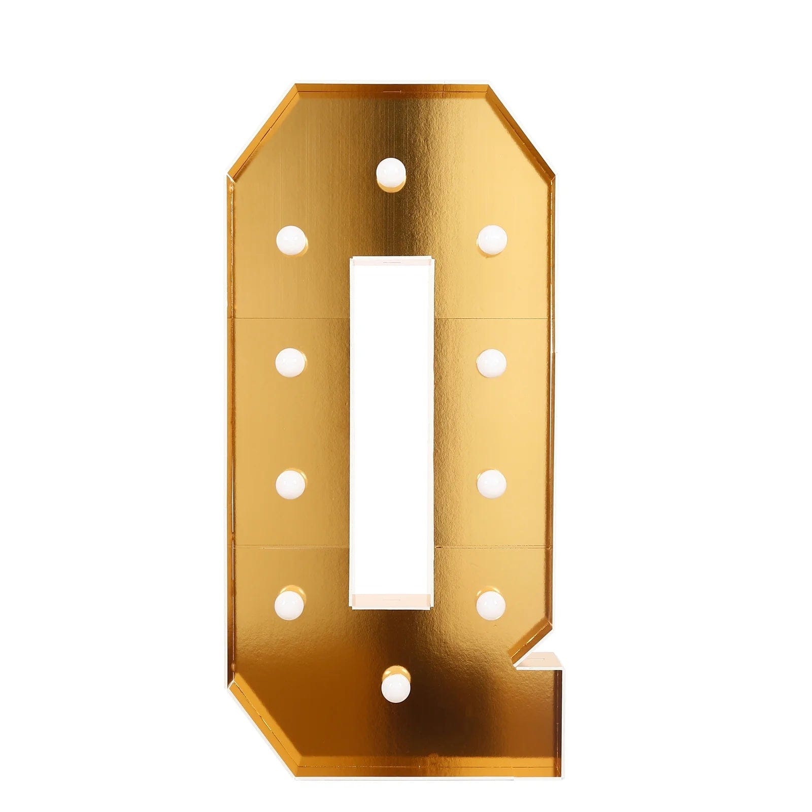 Gold 4ft Lighted Pre-Cut Foam Board LED Marquee Letter