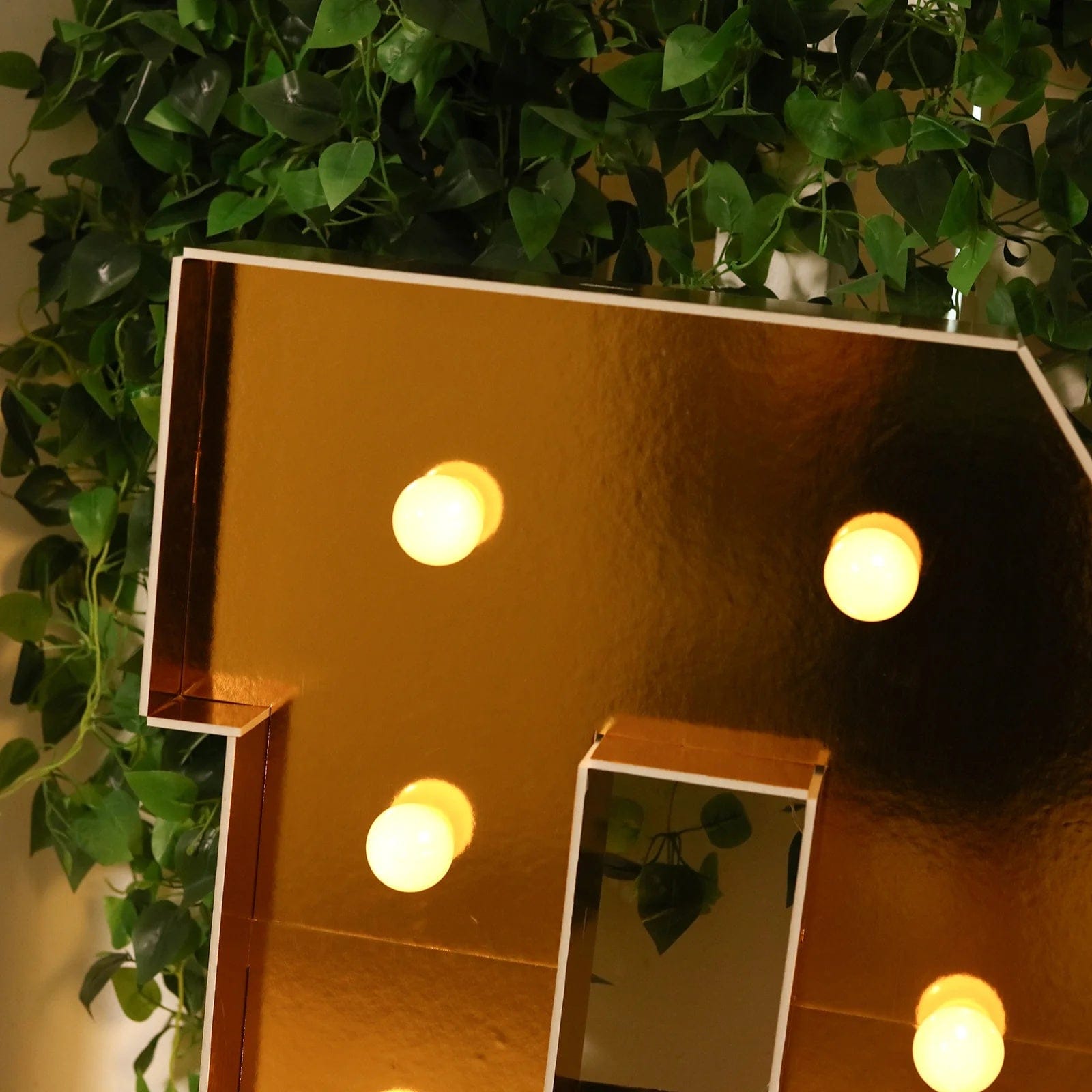 Gold 4ft Lighted Pre-Cut Foam Board LED Marquee Letter