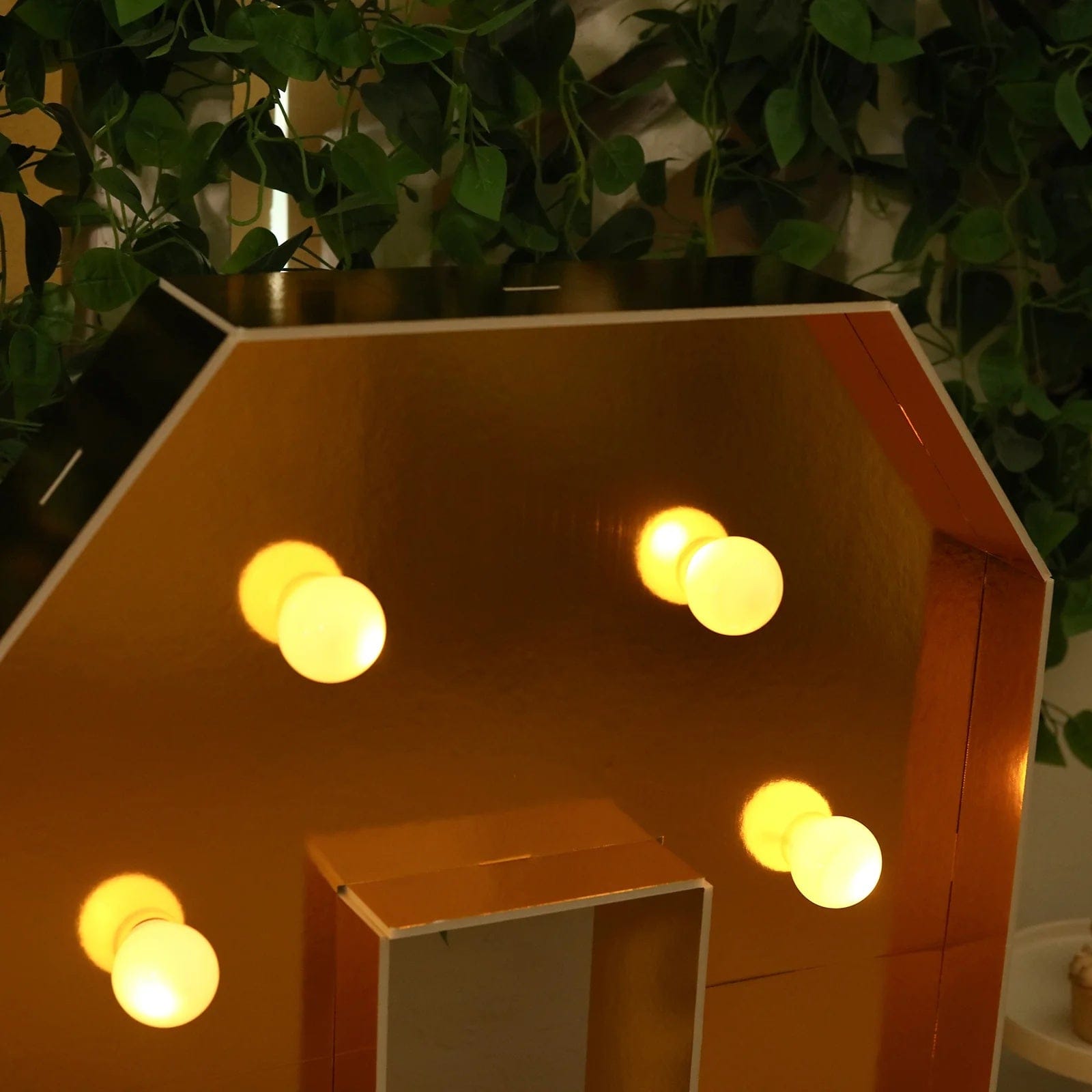 Gold 4ft Lighted Pre-Cut Foam Board LED Marquee Letter