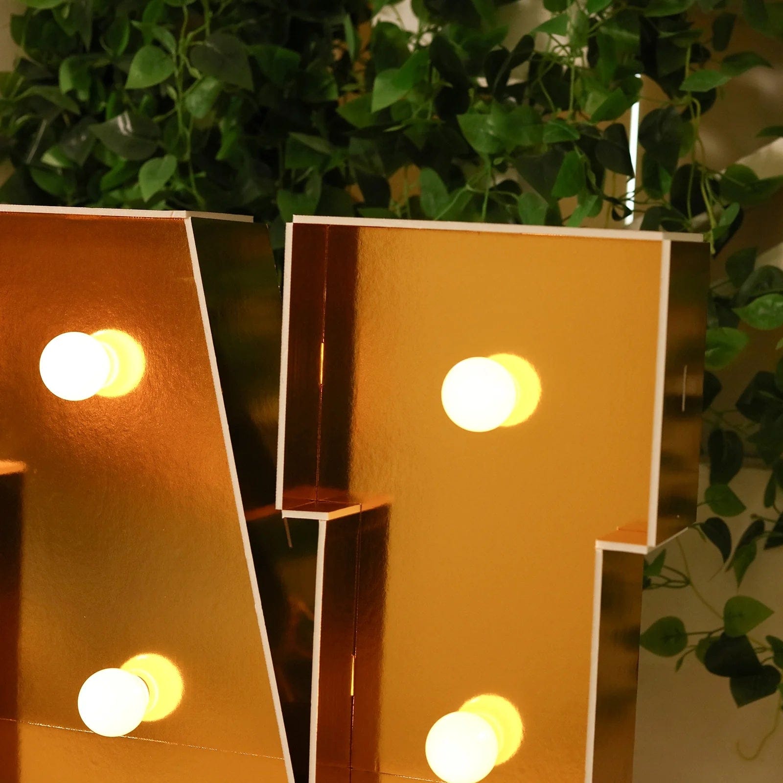 Gold 4ft Lighted Pre-Cut Foam Board LED Marquee Letter