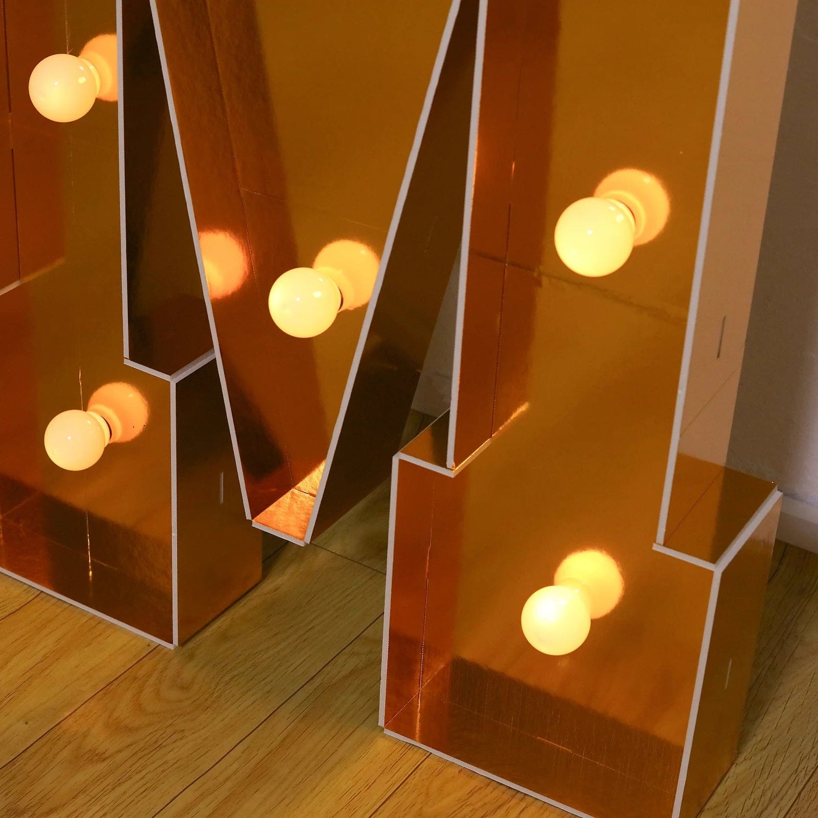 Gold 4ft Lighted Pre-Cut Foam Board LED Marquee Letter