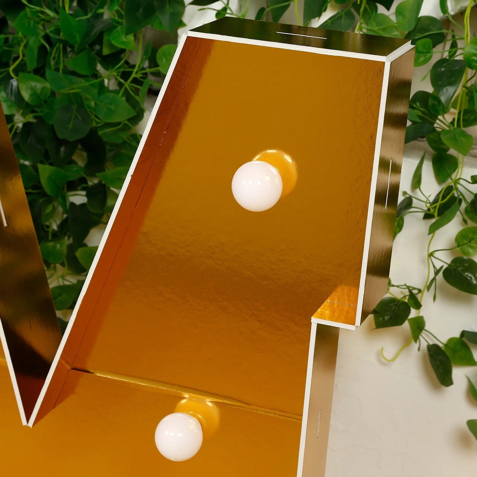 Gold 4ft Lighted Pre-Cut Foam Board LED Marquee Letter