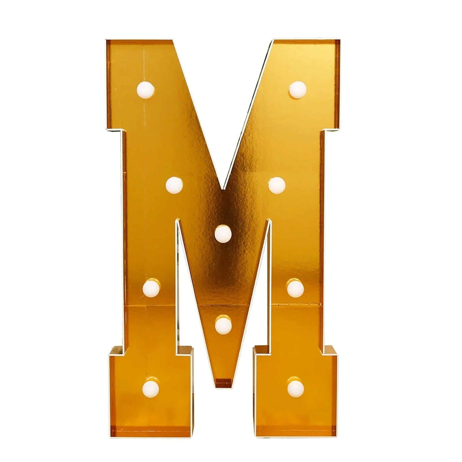 Gold 4ft Lighted Pre-Cut Foam Board LED Marquee Letter