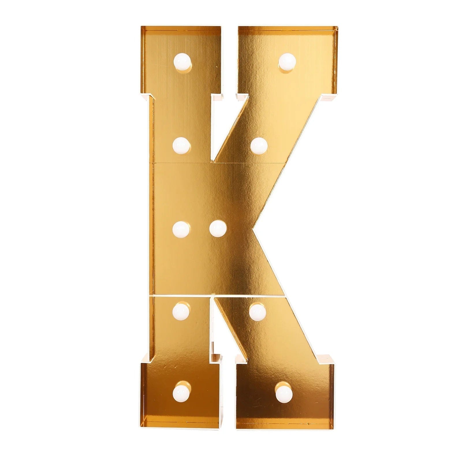 Gold 4ft Lighted Pre-Cut Foam Board LED Marquee Letter