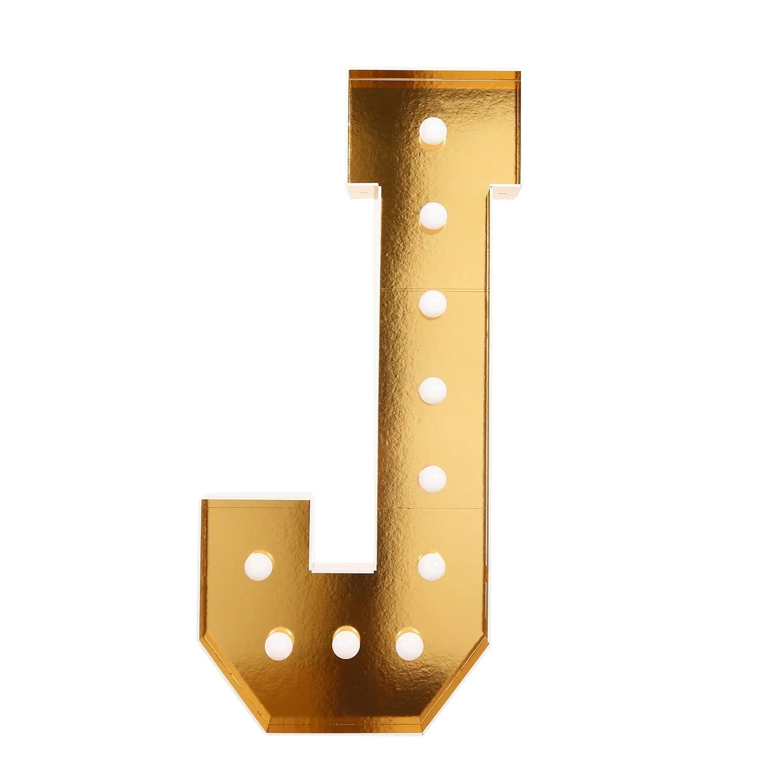 Gold 4ft Lighted Pre-Cut Foam Board LED Marquee Letter
