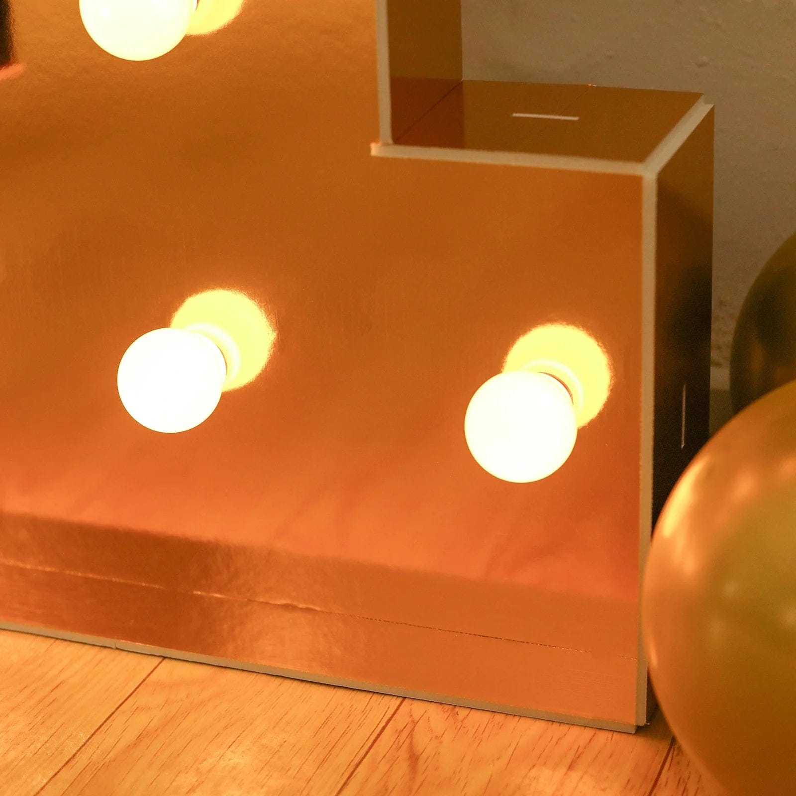 Gold 4ft Lighted Pre-Cut Foam Board LED Marquee Letter
