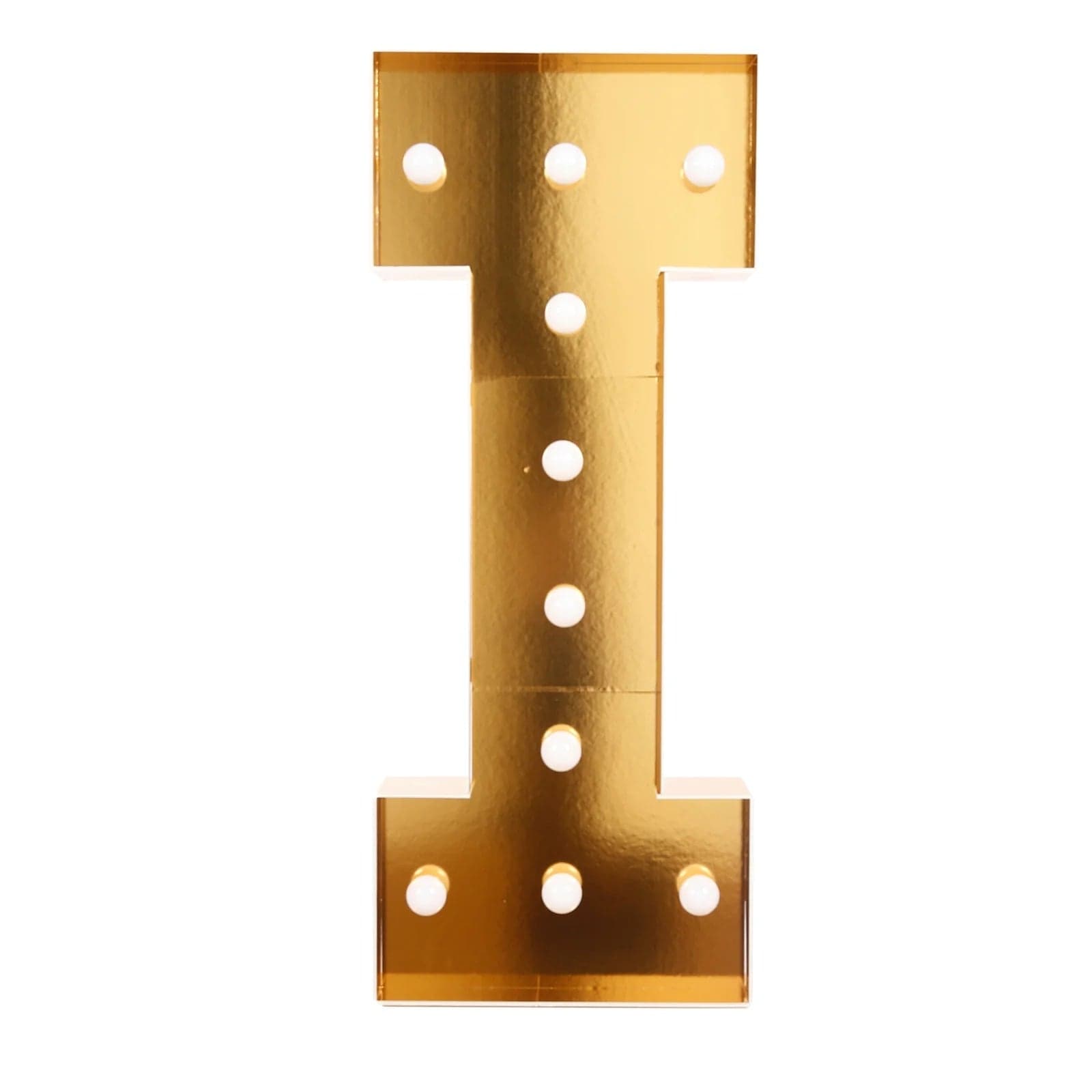 Gold 4ft Lighted Pre-Cut Foam Board LED Marquee Letter