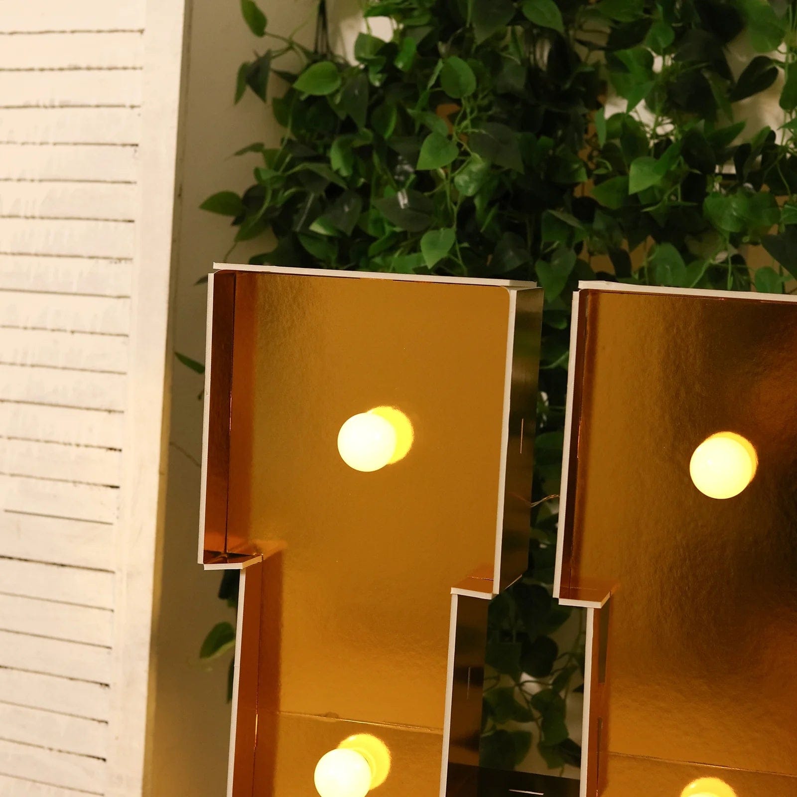 Gold 4ft Lighted Pre-Cut Foam Board LED Marquee Letter