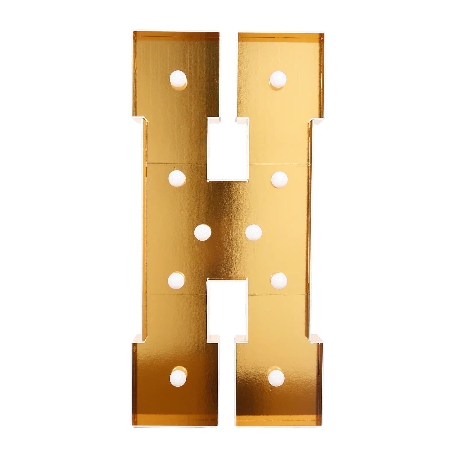Gold 4ft Lighted Pre-Cut Foam Board LED Marquee Letter