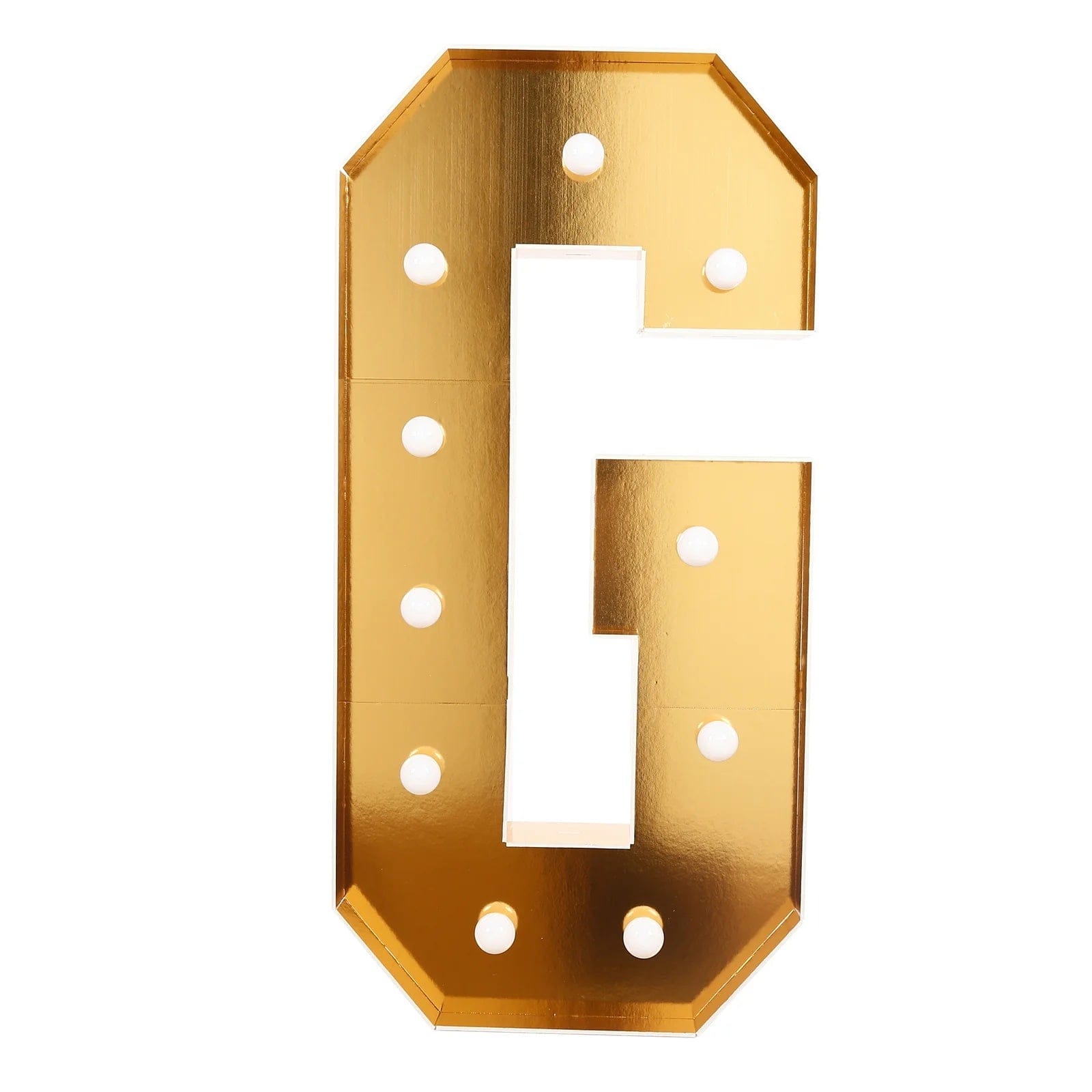 Gold 4ft Lighted Pre-Cut Foam Board LED Marquee Letter