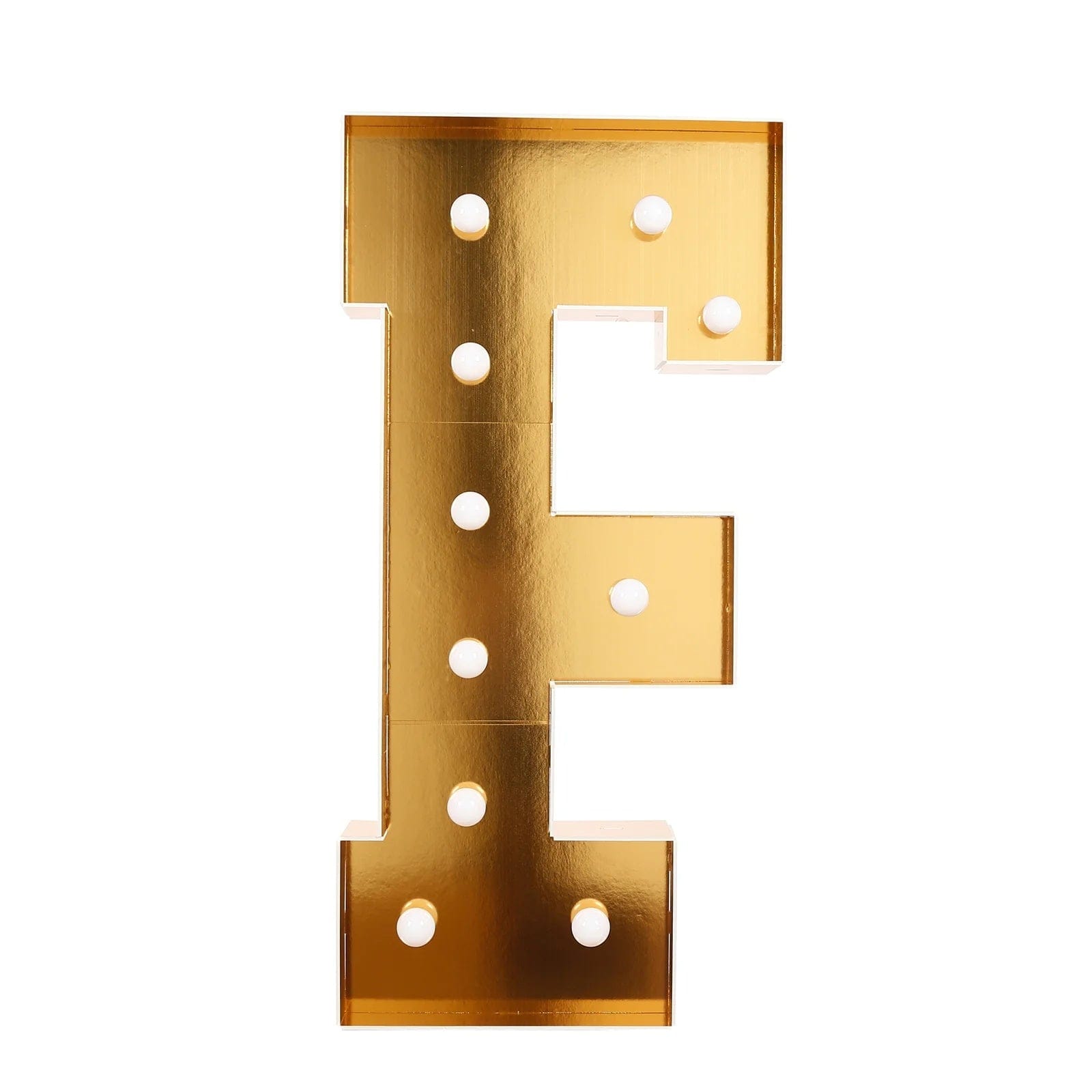 Gold 4ft Lighted Pre-Cut Foam Board LED Marquee Letter