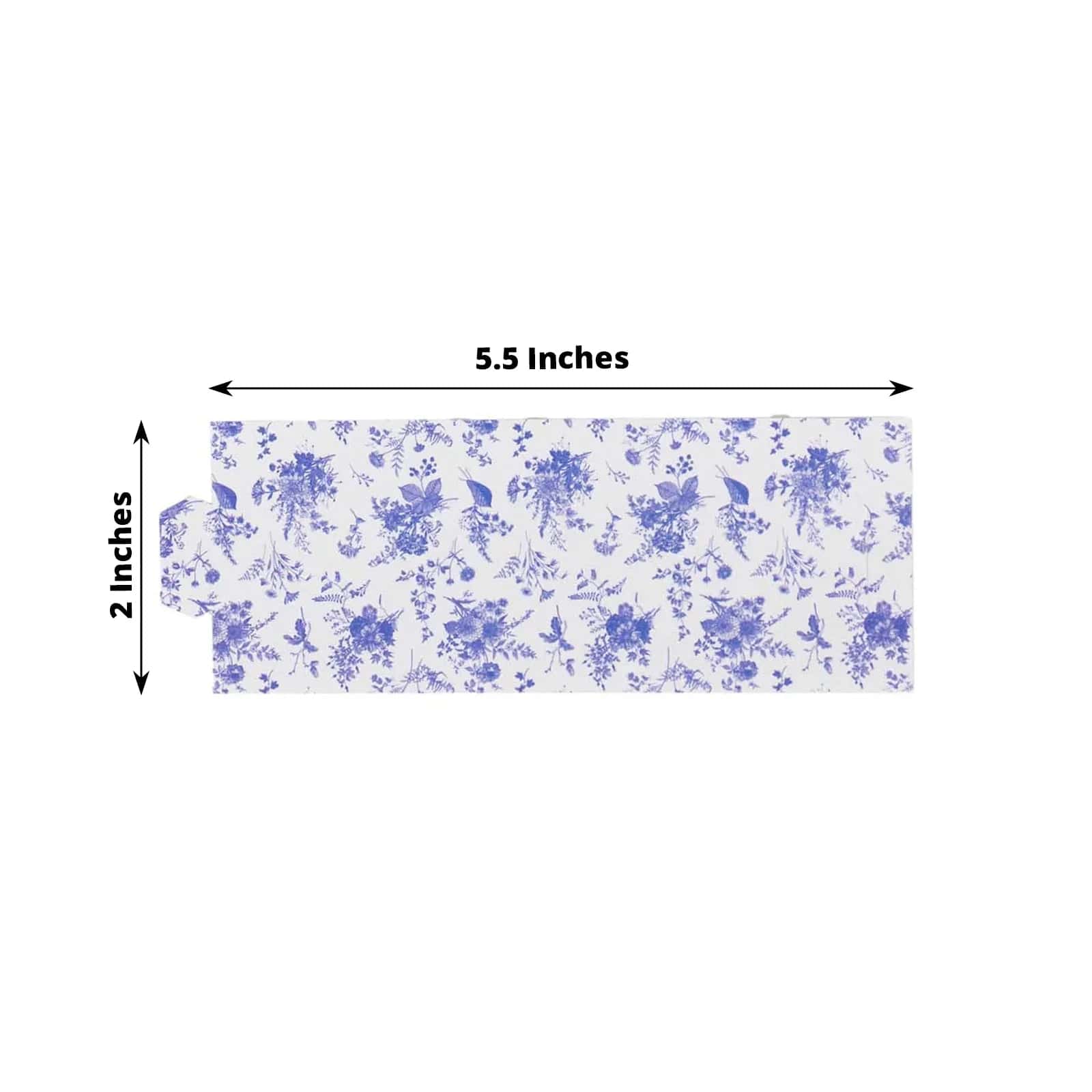 50 Floral Print Disposable Paper Napkin Rings