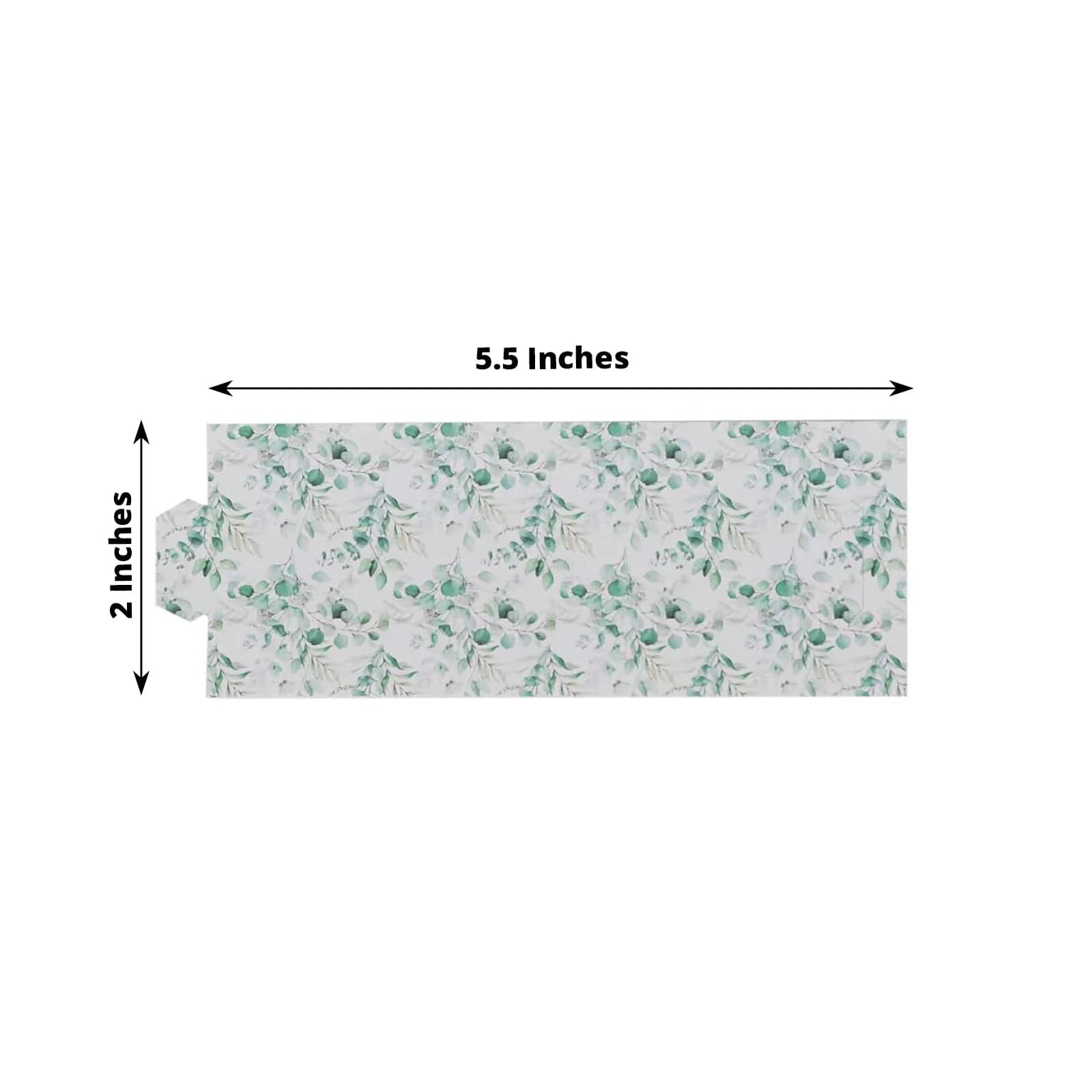 50 Floral Print Disposable Paper Napkin Rings