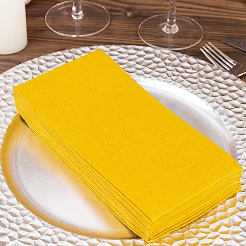 20 Rectangular 17x12 in Disposable Airlaid Paper Dinner Table Napkins