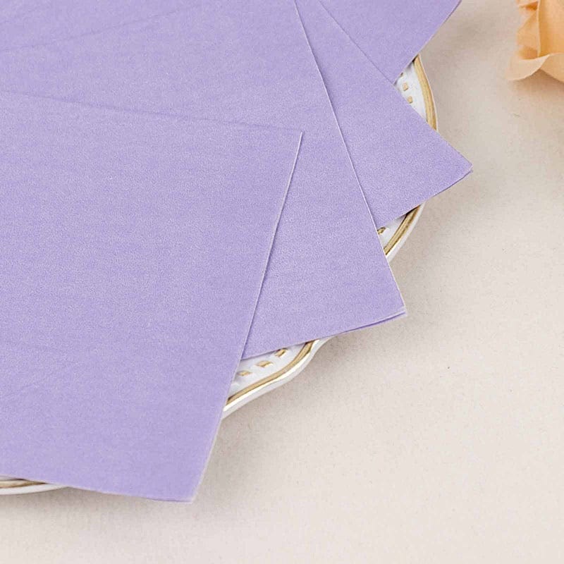 Purple Paper Dinner Napkin, Choice 2-Ply Customizable, 15 x 17 - 1000/Case