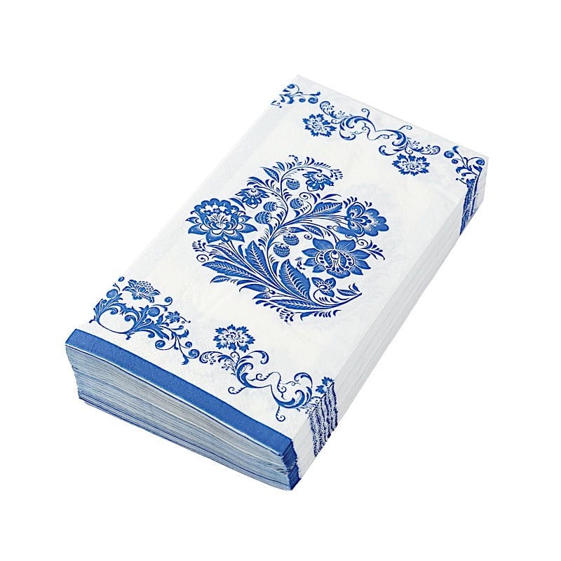 50 pack 13x13 in Paper Cocktail Napkins in French Toile Floral Pattern