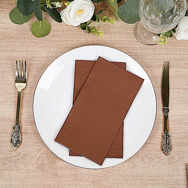50 Plain Soft 2 Ply Dinner Table Cocktail Paper Napkins