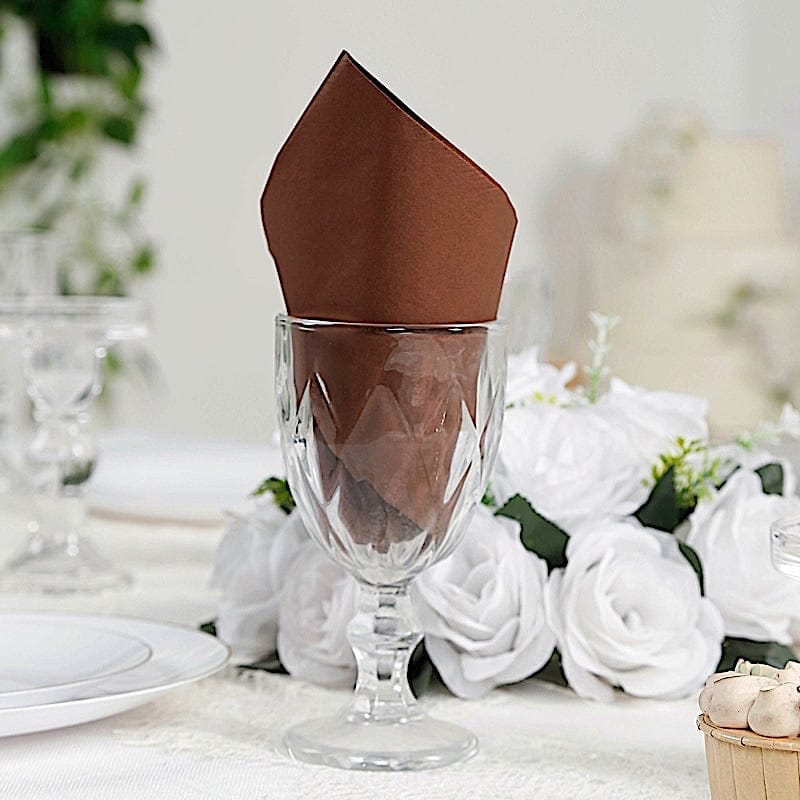 50 Plain Soft 2 Ply Dinner Table Cocktail Paper Napkins
