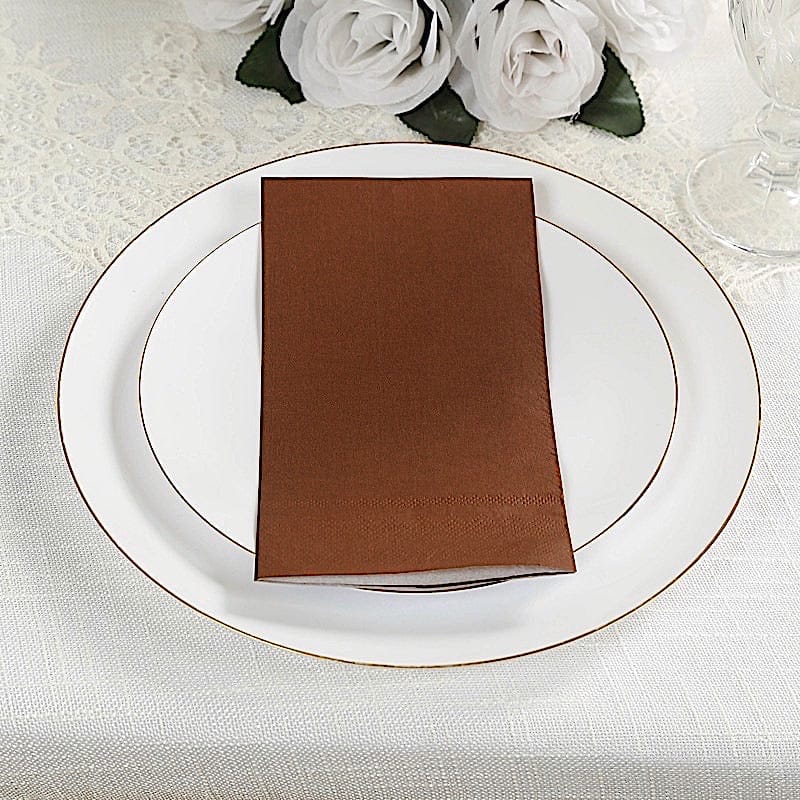 50 Plain Soft 2 Ply Dinner Table Cocktail Paper Napkins