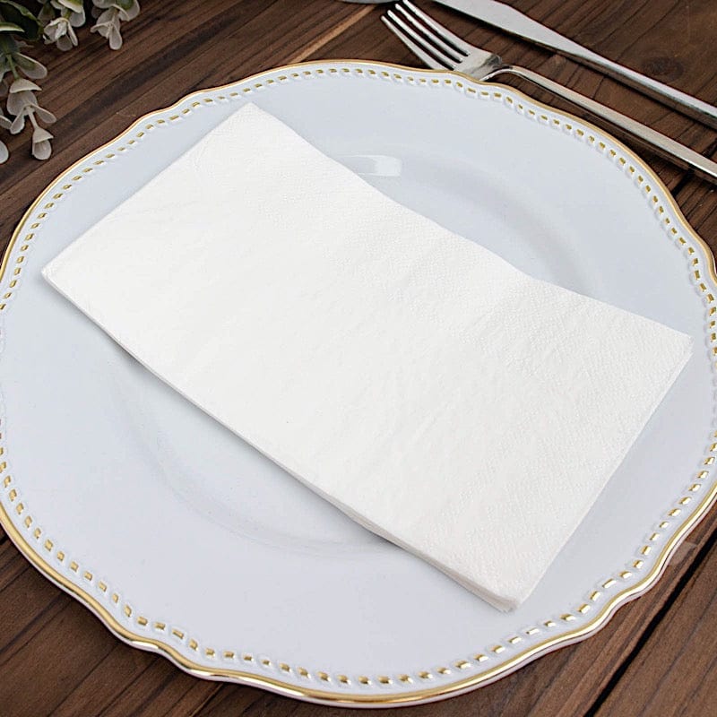 50 Plain Soft 2 Ply Dinner Table Cocktail Paper Napkins