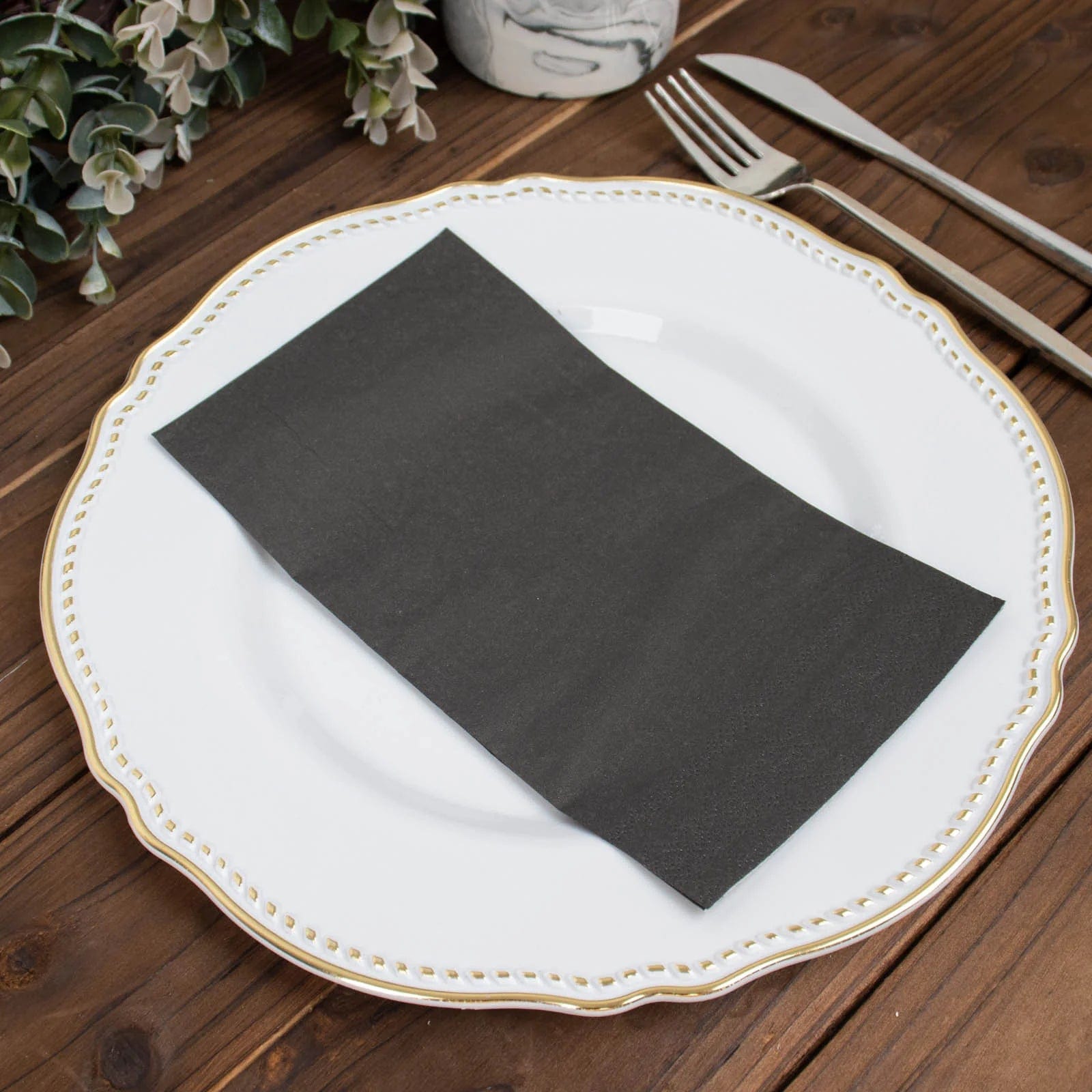 50 Plain Soft 2 Ply Dinner Table Cocktail Paper Napkins