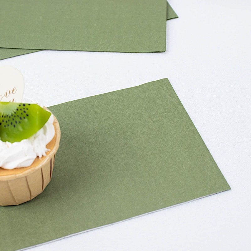 50 Plain Soft 2 Ply Dinner Table Cocktail Paper Napkins