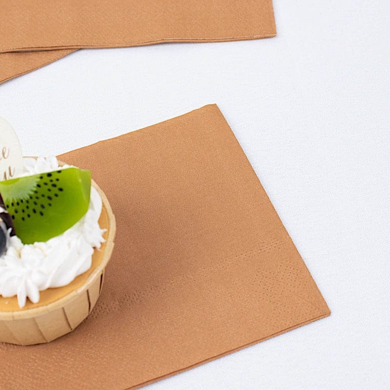 50 Plain Soft 2 Ply Dinner Table Cocktail Paper Napkins