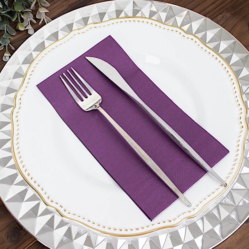 50 Plain Soft 2 Ply Dinner Table Cocktail Paper Napkins