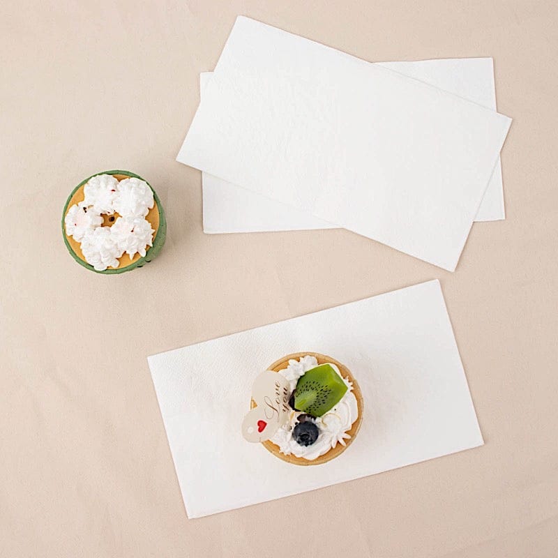 50 Plain Soft 2 Ply Dinner Table Cocktail Paper Napkins