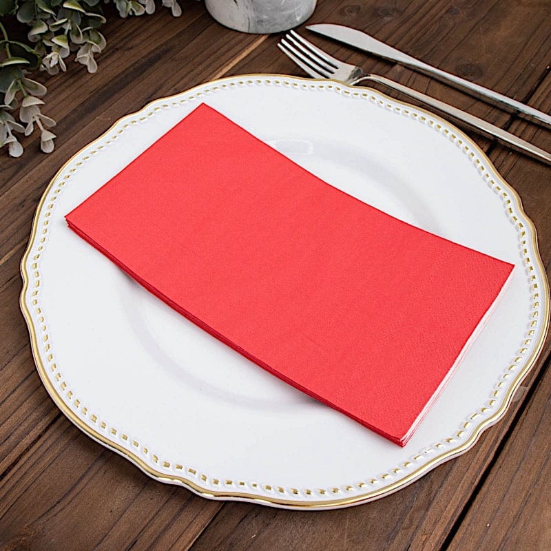 50 Plain Soft 2 Ply Dinner Table Cocktail Paper Napkins
