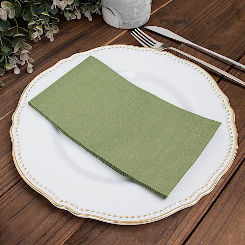 50 Plain Soft 2 Ply Dinner Table Cocktail Paper Napkins
