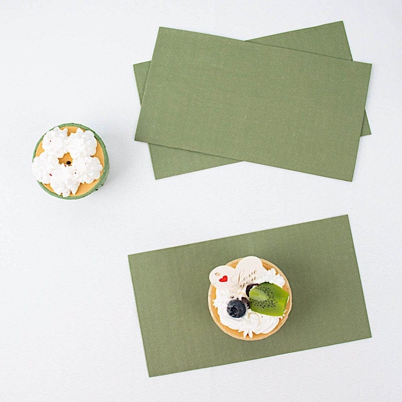 50 Plain Soft 2 Ply Dinner Table Cocktail Paper Napkins