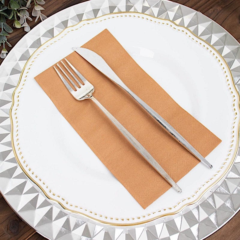 50 Plain Soft 2 Ply Dinner Table Cocktail Paper Napkins