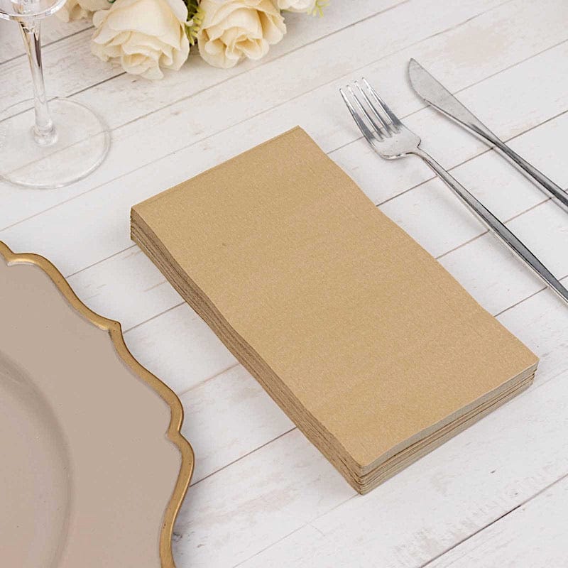 50 Plain Soft 2 Ply Dinner Table Cocktail Paper Napkins