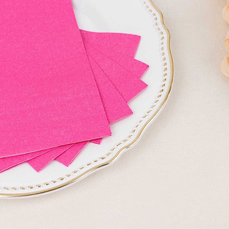 50 Plain Soft 2 Ply Dinner Table Cocktail Paper Napkins