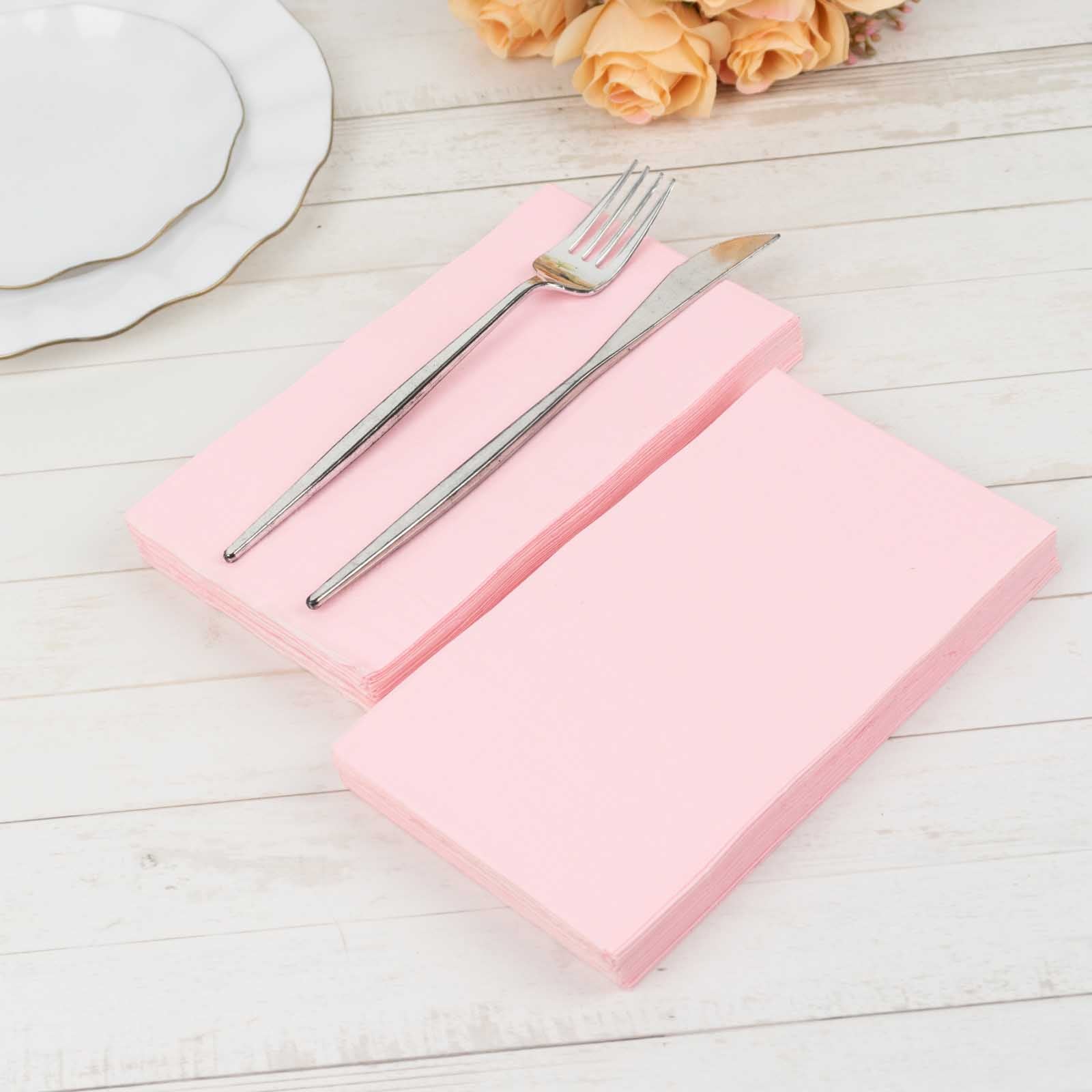 50 Plain Soft 2 Ply Dinner Table Cocktail Paper Napkins