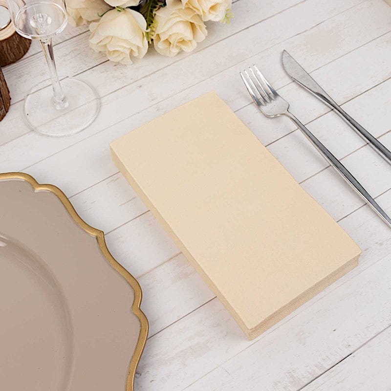 50 Plain Soft 2 Ply Dinner Table Cocktail Paper Napkins