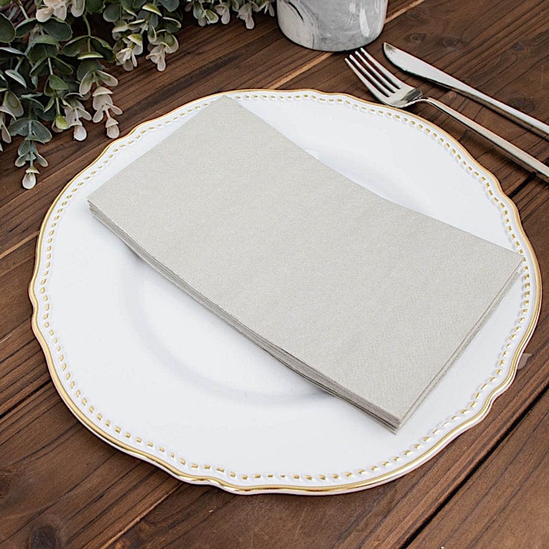 50 Plain Soft 2 Ply Dinner Table Cocktail Paper Napkins