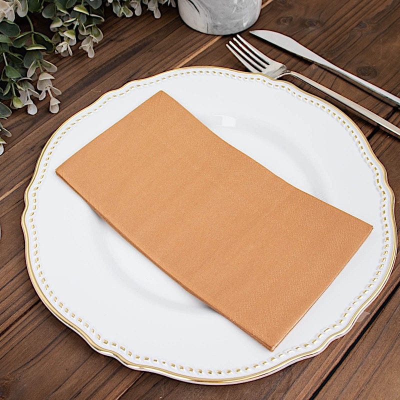 50 Plain Soft 2 Ply Dinner Table Cocktail Paper Napkins
