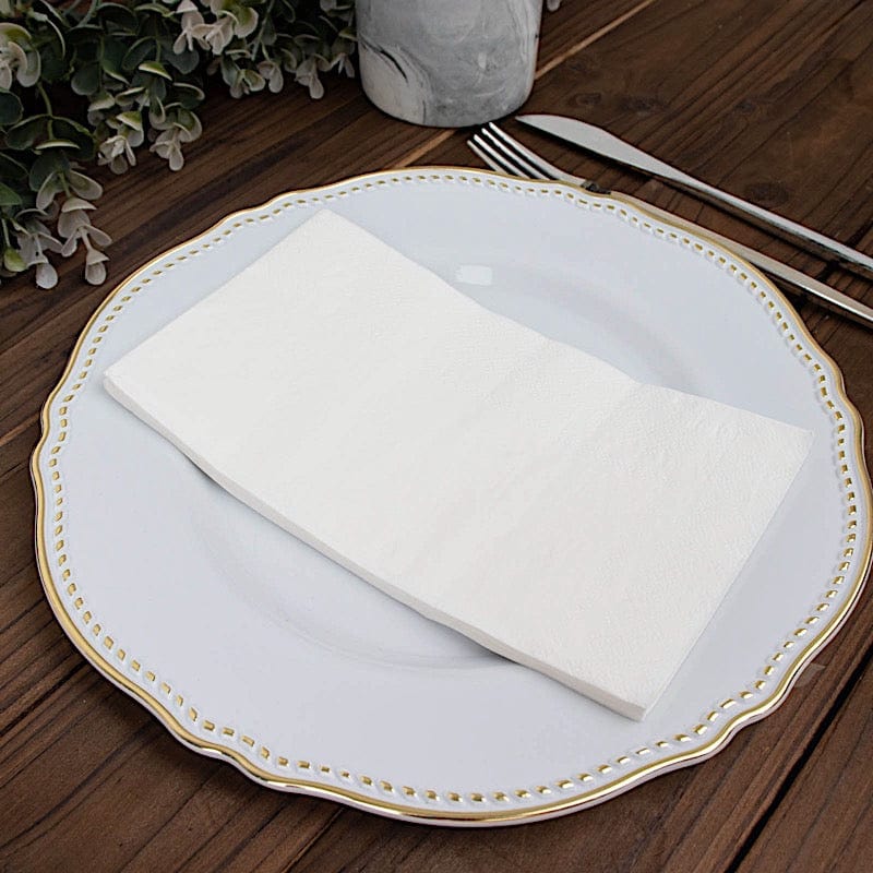 50 Plain Soft 2 Ply Dinner Table Cocktail Paper Napkins