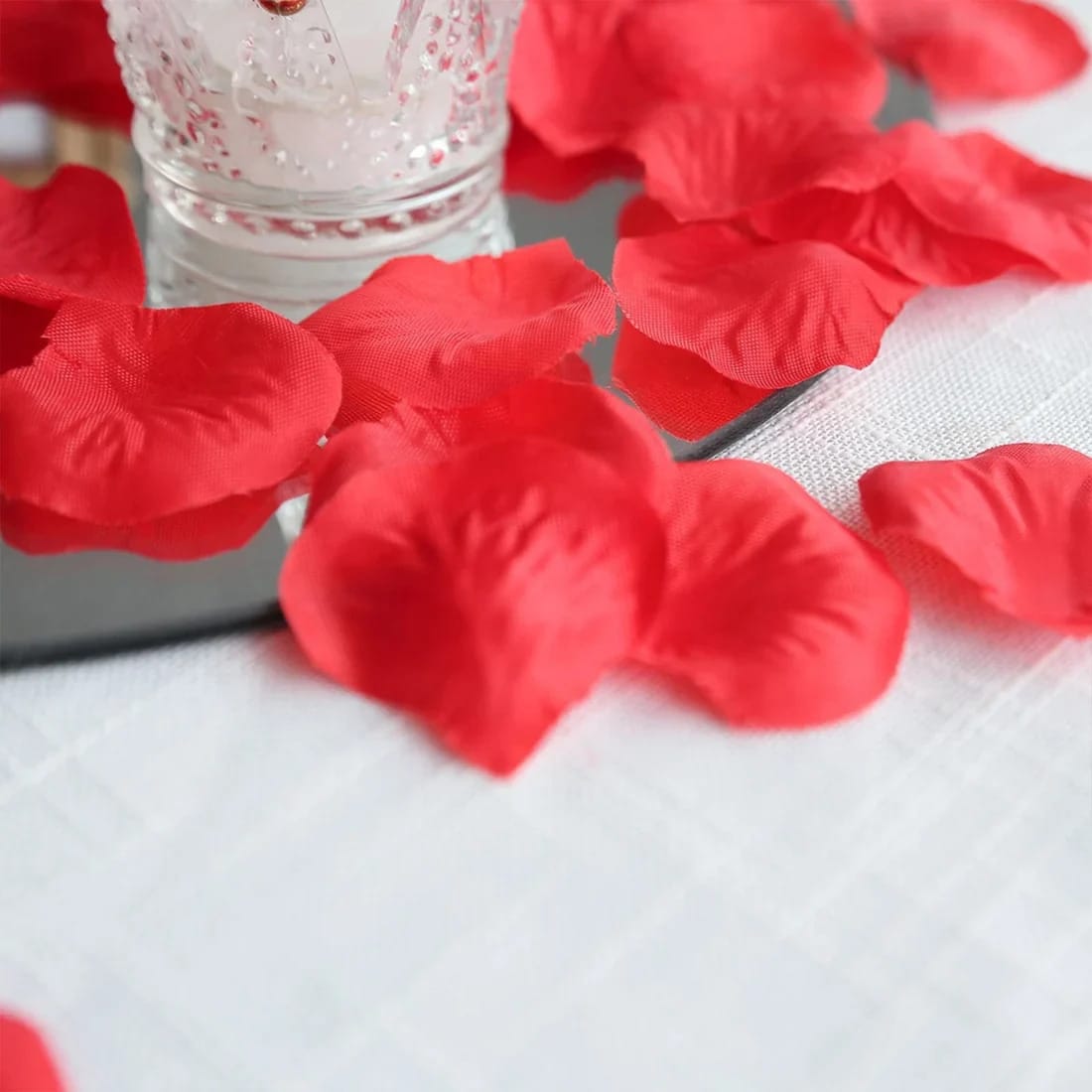 2000 Silk Rose Petals Round Artificial Flowers Table Confetti