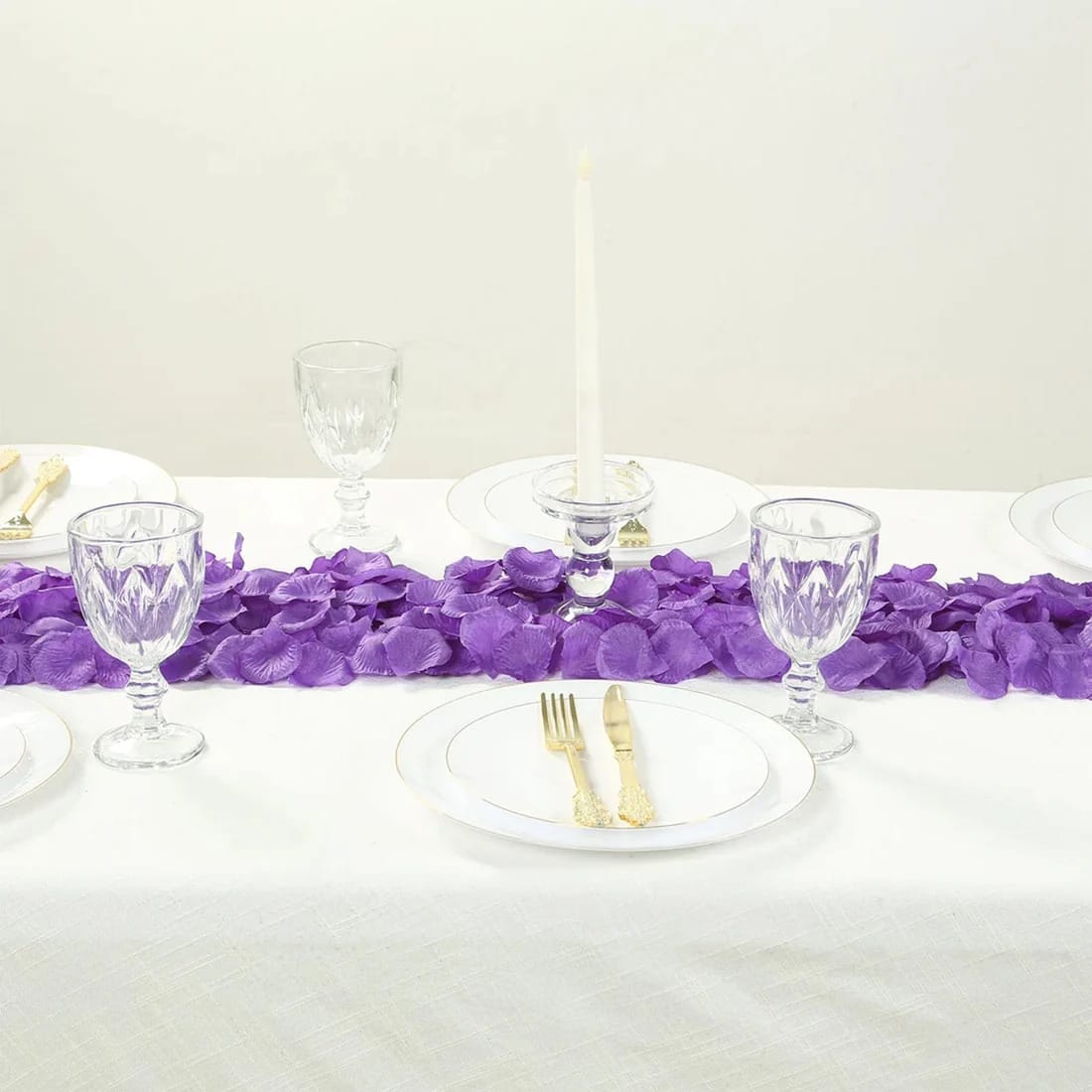 2000 Silk Rose Petals Round Artificial Flowers Table Confetti