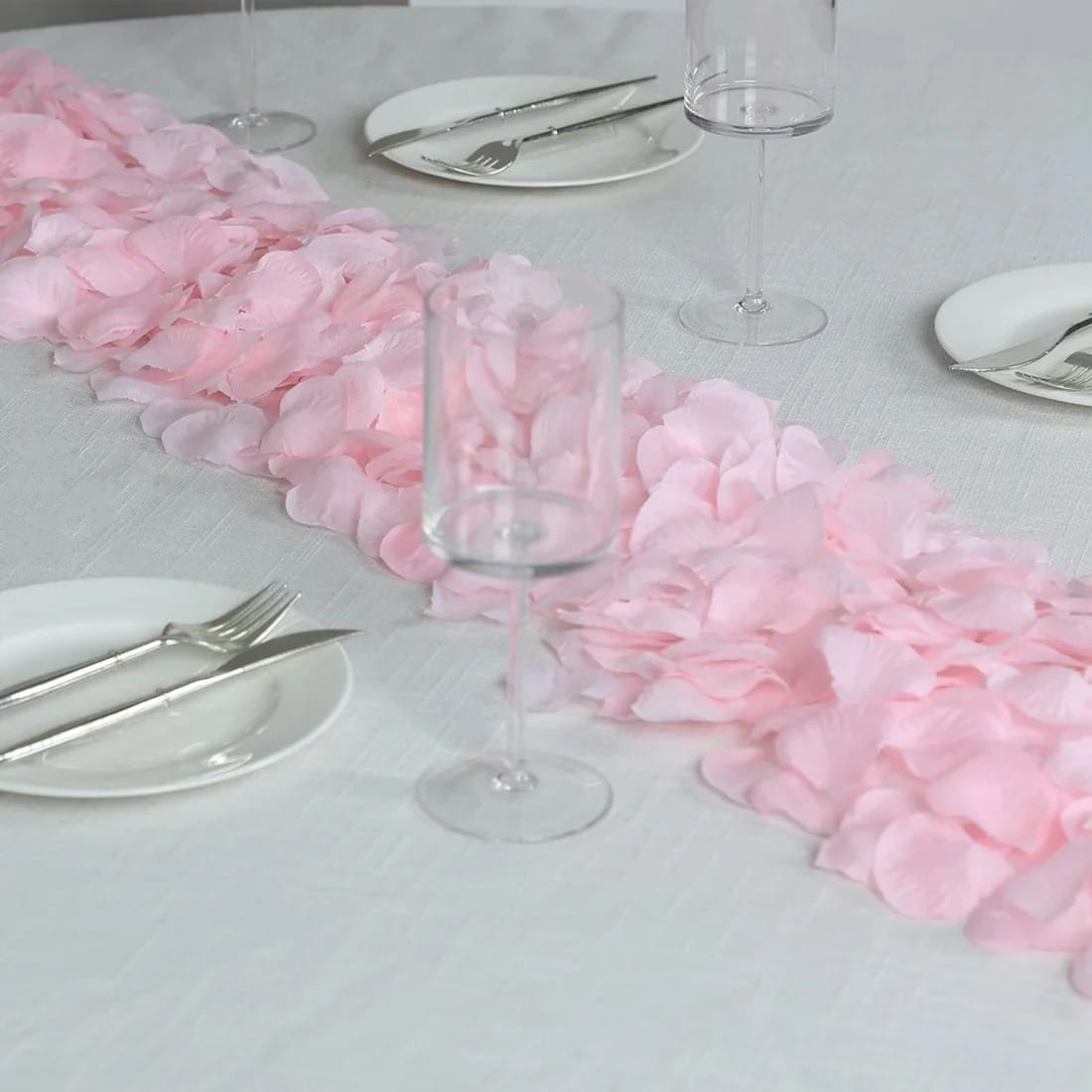 2000 Silk Rose Petals Round Artificial Flowers Table Confetti